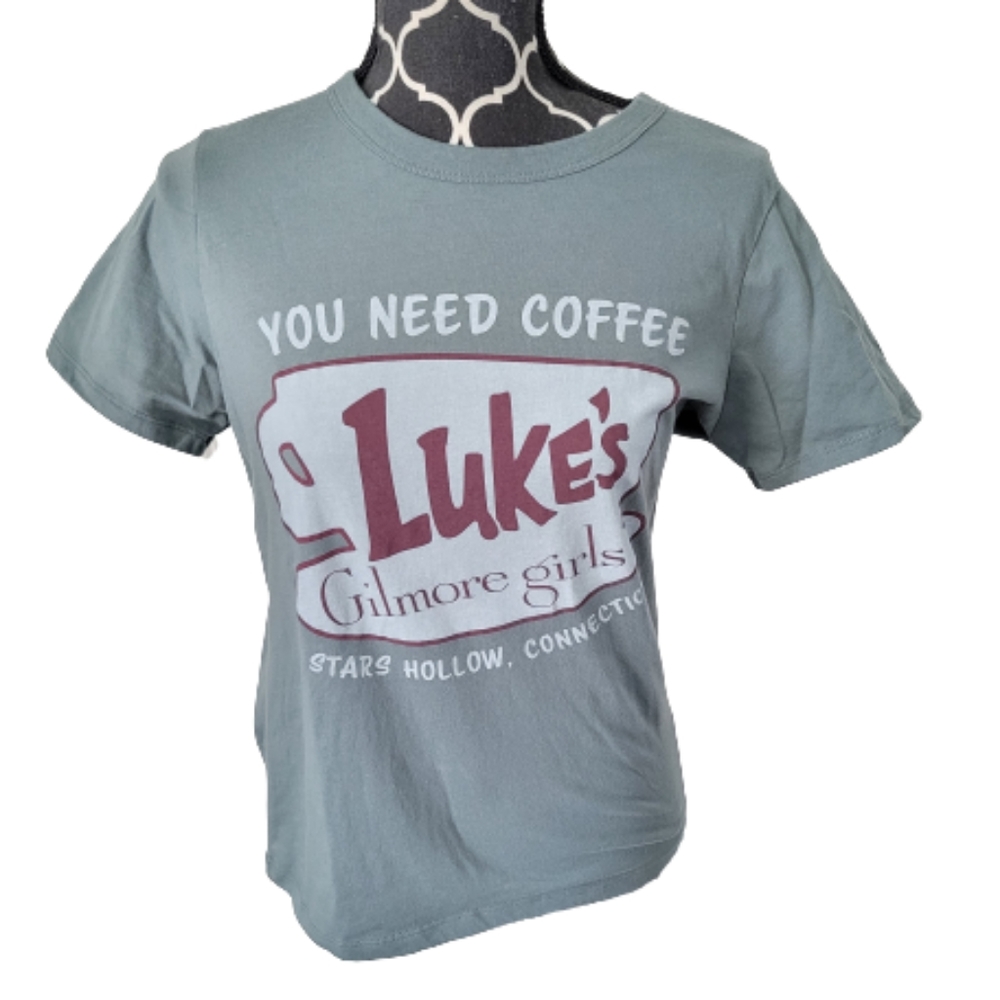 Coffee Graphic Tee - Blue